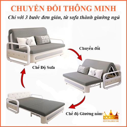 Giường Sofa Gấp Gọn Thông Minh Đa Năng, Sofa Giường Thông Minh Cao Cấp Có Ngăn Chứa Đồ Rộng Tiện Lợi | BigBuy360 - bigbuy360.vn