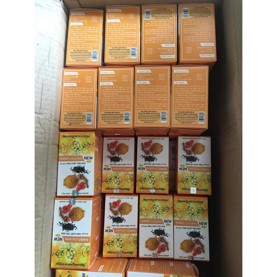 Tinh nghệ nano curcumin new [CHÍNH HÃNG] hỗ trợ dạ dày - tá tràng cực tốt, hộp 60 viên | BigBuy360 - bigbuy360.vn