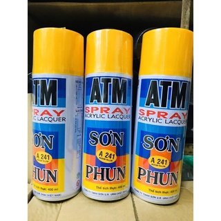 Sơn xịt atm/tv màu vàng đậm a241