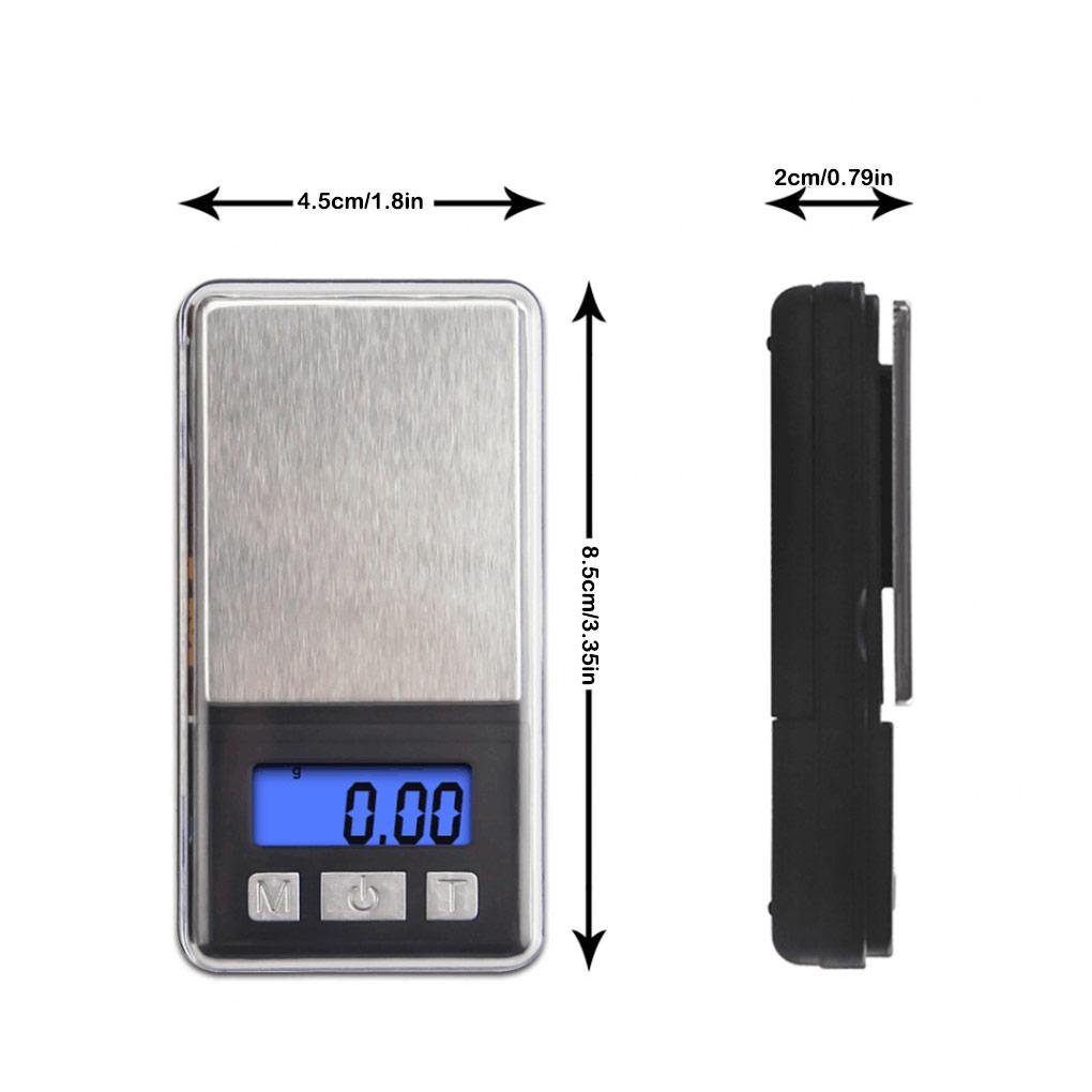 Cân Điện Tử Mini Chính Xác 0.01g Chống Mài Mòn Có Màn Hình LCD