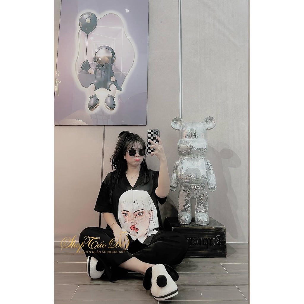 Đồ Bộ Pijama Lụa Tay Ngắn - Quần Dài Chất Liệu Satin thiết kế sang chảnh B31 🍎🍎🍎