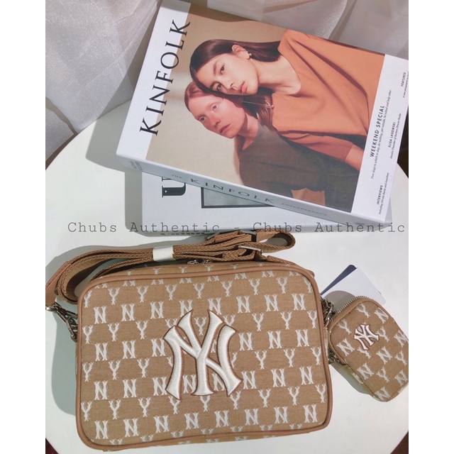 Túi vuông size lớn monogram M L B chinh hãng