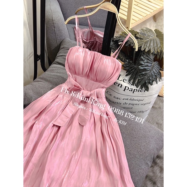 Đầm 2 dây voan tơ thiết kế 2 lớp mịn sịn size S( Ảnh shop chụp 100%) | BigBuy360 - bigbuy360.vn