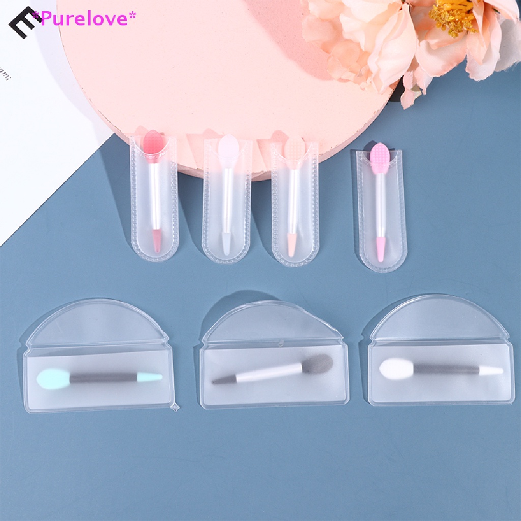 1 Cọ Tô Son Môi Hai Đầu Mini Bằng Silicon Tiện Dụng Mới