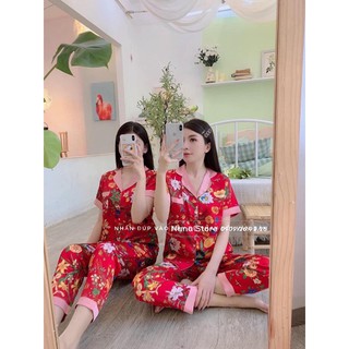 Bộ Pizama lụa Satin cao cấp