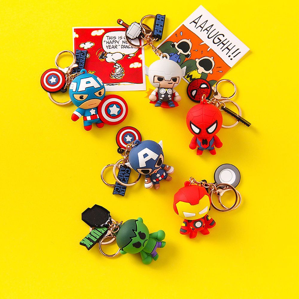 Móc Khóa Silicon Hình Siêu Anh Hùng Marvel Avengers