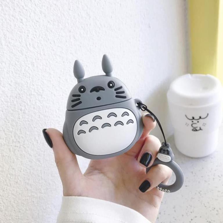 Vỏ bảo vệ bao đựng tai nghe airpod 1/2 bluetooth i12 i12 tws  - case Case B1-2 M11:Totoro Móc Tròn TPHCM