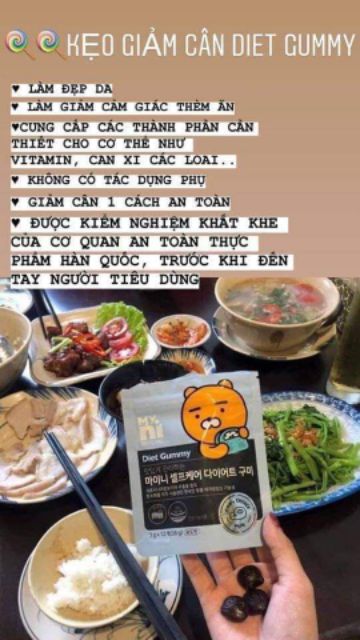 Kẹo giảm cân Gummy hàn quốc