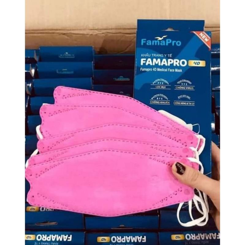 1 Thùng 500  cái khẩu trang 4D chính hãng Famapro Nam Anh