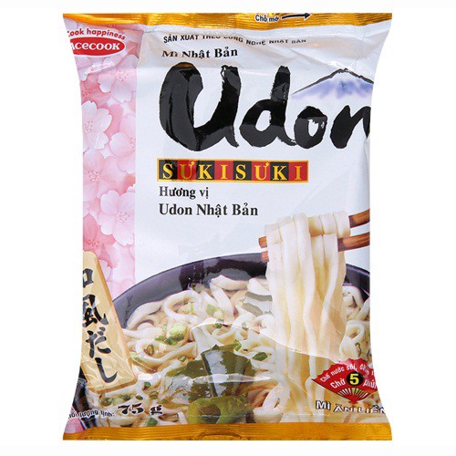 Mì Udon Sưkisưki udon nhật bản thùng 24 gói 75g