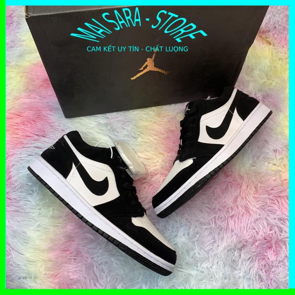 Giày jordan cổ thấp màu đen trắng, giày jd panda thấp hàng cao cấp, full size 36-43/Maisara store | BigBuy360 - bigbuy360.vn