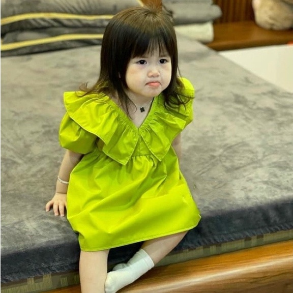 VAY53 - Váy bé gái, váy thô cộc tay cho bé gái từ 8-28kg,  richkid123