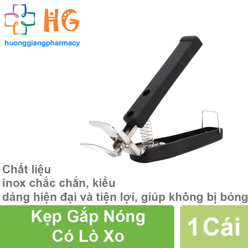 Kìm Kẹp gắp nồi bát đĩa chống nóng nhà bếp có lò xo siêu chắc