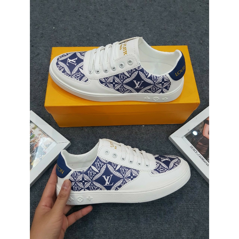 Giày Thể Thao Nam ,giày nam LV da PU cap cấp, buộc dậy kiểu dáng gọn nhẹ ,phong cách năng động phù hợp cho mọi hoạt động