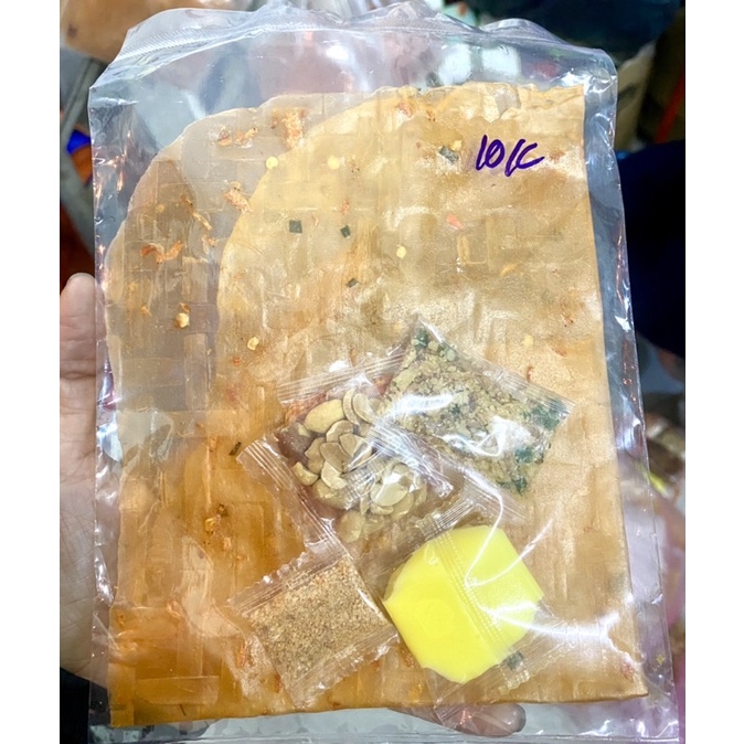 Bánh tráng Phơi Sương Dẻo Ớt 5 Vị Bịch Lớn Bơ Vàng .Đậu Phộng.Hành phi .Tép .Muối Nhuyễn