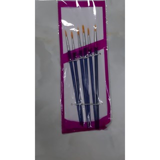 Bộ 6 cây cọ vẽ đầu nhọn nét nhỏ