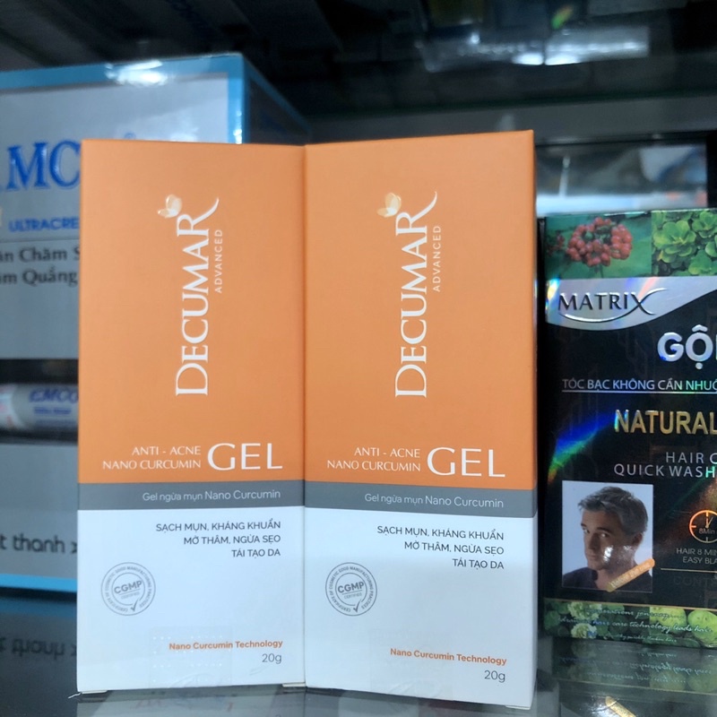 DECUMAR GEL - GIẢI PHÁP NGỪA MỤN, GIẢM THÂM SẸO BẰNG CÔNG NGHỆ NANO (DECURMA GEL TUÝP 20G)