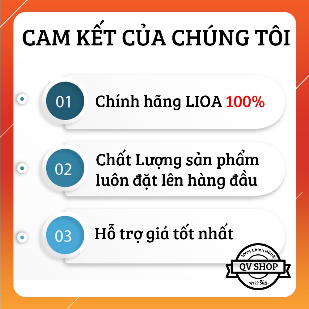 Ổ Cắm LIOA 6 Lỗ Đa Năng - FREESHIP Chịu Tải 2200W Có Nắp Che Chống Giật 6D32N (Dây 3 Mét)