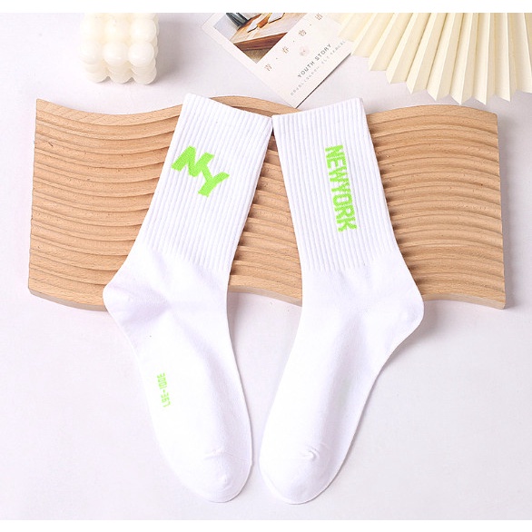 Tất Vớ NY, LA  cổ cao Nam Nữ Unisex phong cách thể thao, đường phố, năng động.