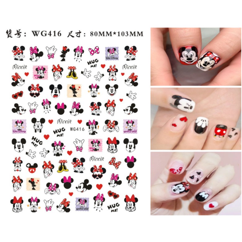 sticker doremon, mickey hoạt hình