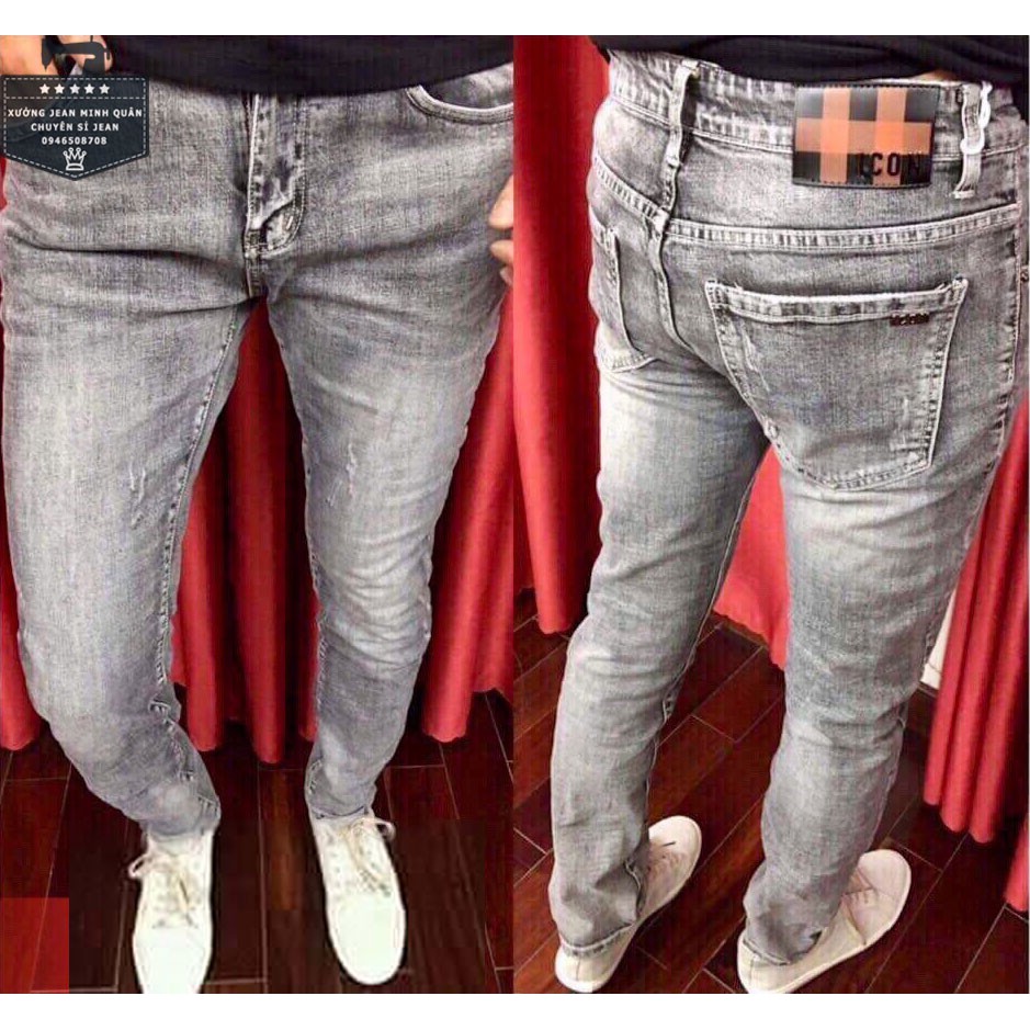 Quần jean nam wash mòn co giãn siêu thoải mái j456