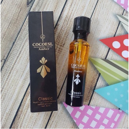 Tinh dầu dưỡng tóc cao cấp COCOESL Amber 60ml - Phục hồi tóc hư tổn và chẻ ngọn 100% tinh dầu nguyên chất Macadamia CT15