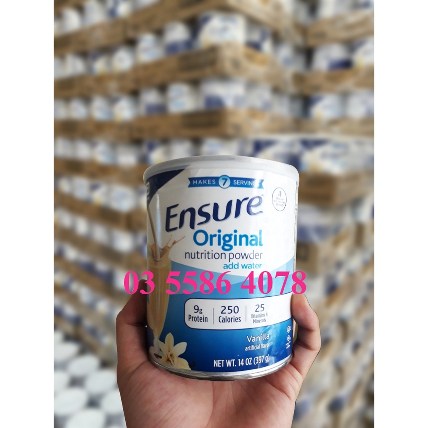 Sữa bột Ensure Mỹ Original nutrition powder vanilla 397g | Nguyên Hương Store