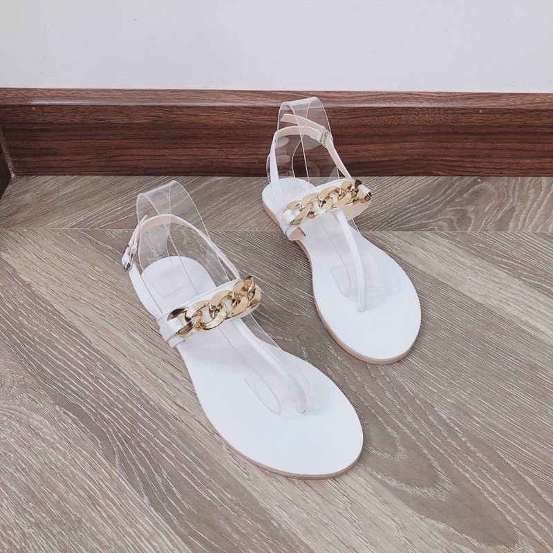 (SẴN) GIÀY SANDAL KẸP NGÓN PHỐI XÍCH