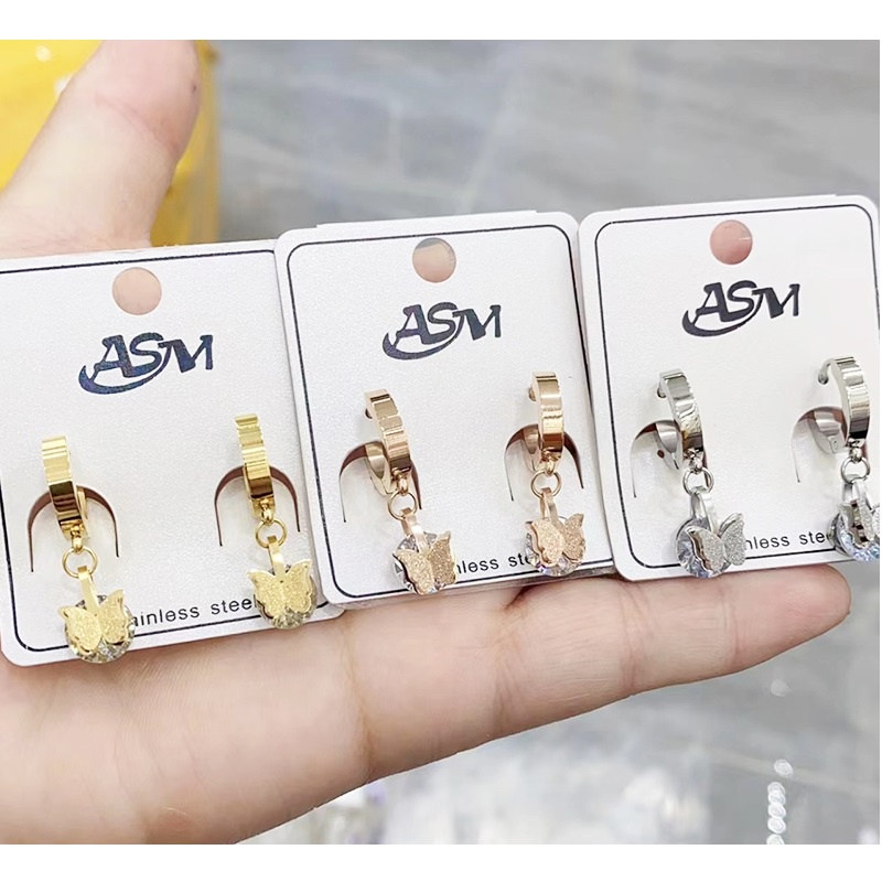 Bông Tai Khoen Tròn Tòn Ten Titan Ko Han Rỉ TT 3992