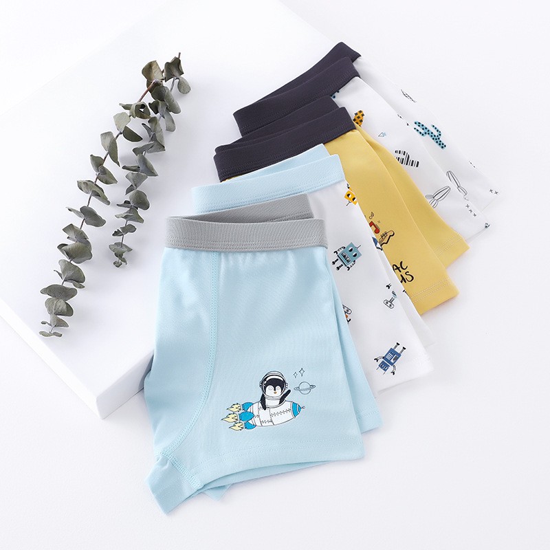 Bộ 2 Quần Lót Cotton Thời Trang Cho Bé Trai