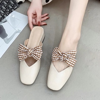 giày sục gót 5 phân thắt nơ