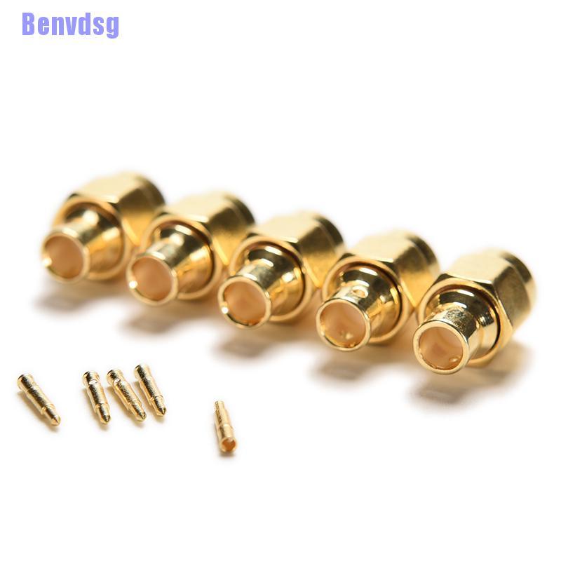 Set 5 Đầu Nối Sma Đực Cho Dây Cáp Rg402 0.141