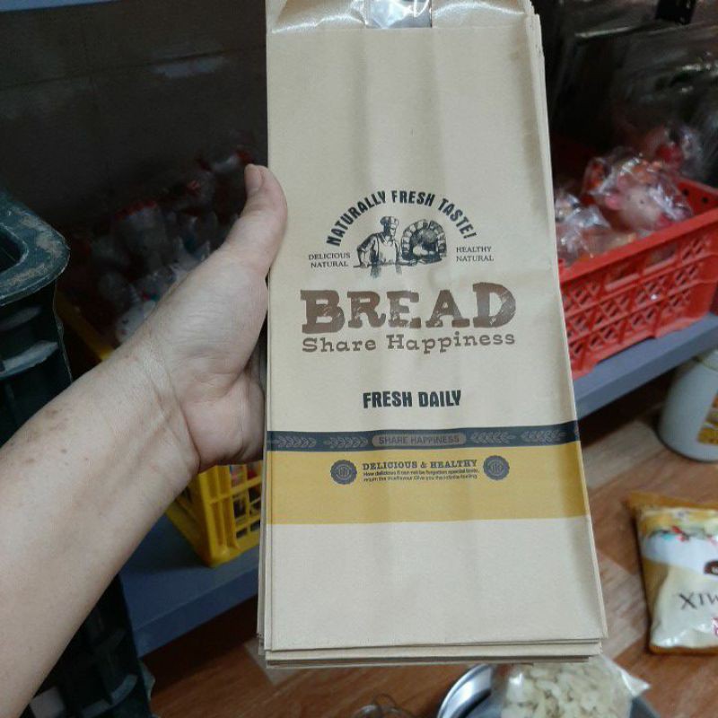 10 túi đựng bánh mỳ hoa cúc dọc