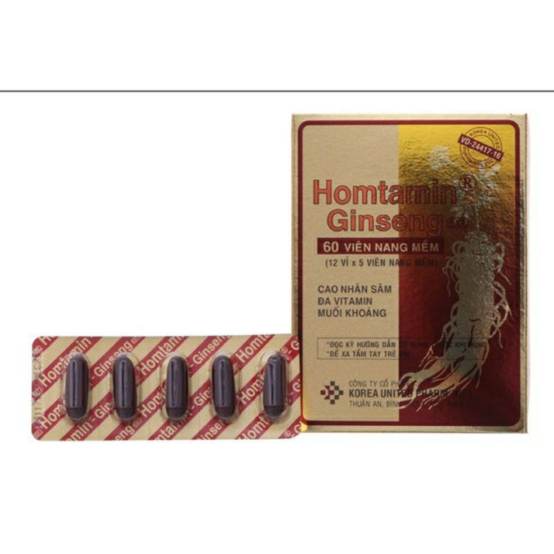 ✅ Viên Uống HOMTAMIN GINSENG(60 Viên)