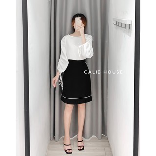 Cv11 - chân váy dáng A viền dây nổi
