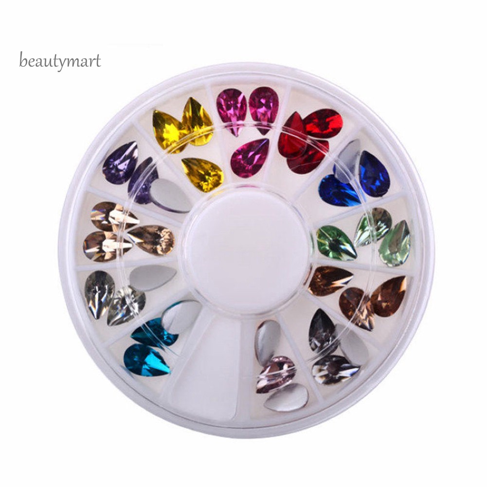 [Hàng mới về] Hộp đá hoa cương MJ-3D Acrylic lấp lánh chuyên dụng trang trí móng tay nghệ thuật