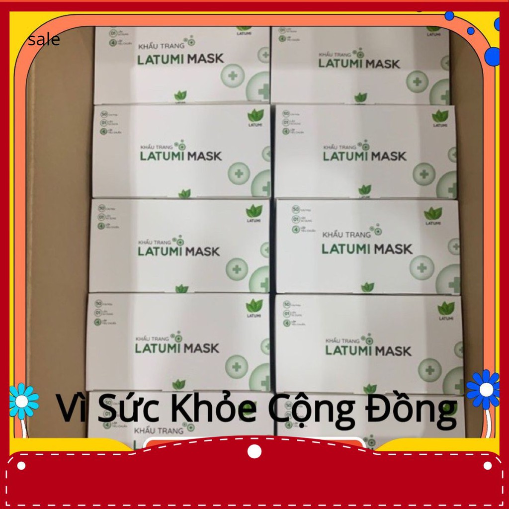 1 Thùng Khẩu Trang Y tế Lọc khuẩn 4 Lớp LATUMI Cao Cấp Xuất Khẩu 50 hộp sasukenaruto | BigBuy360 - bigbuy360.vn