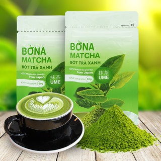 COMBO 02 Gói Bột trà xanh Bona matcha Ume 50gr