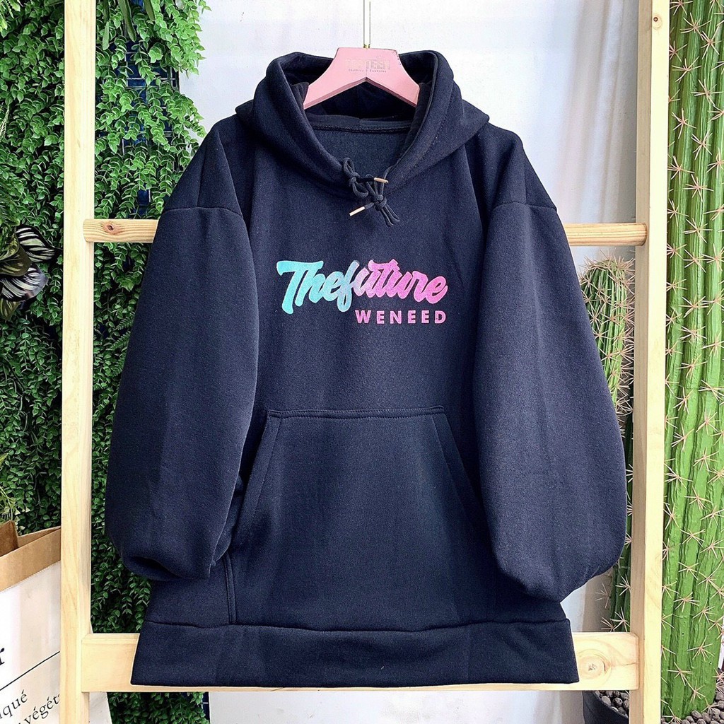 Áo Hoodie in The Future 123SHOP Unisex, dành cho Nam Nữ cho Cặp Đôi Có 2 Màu Chất Nỉ  Form rộng Ulzzang