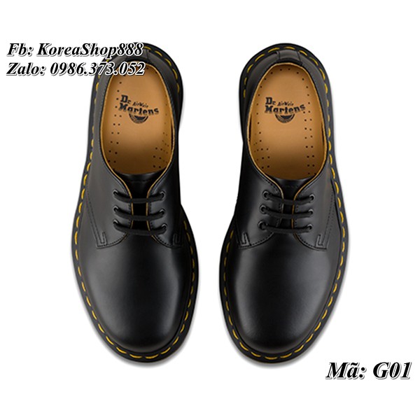 Giày Dr Marten 1461 Da Bò Cao Cấp Made in Thái Lan G01 (ảnh thật cuối)