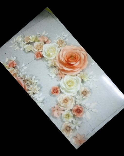 Set 30 bông giấy backdrop