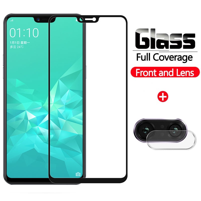 Kính cường lực OPPO A12e 3D Bảo hiểm đầy đủ OPPO A31 A52 A72 A92 A12 A5S A31 A91 A5 A9 2020 Zoom Bảo vệ màn hình Phim bảo vệ kính