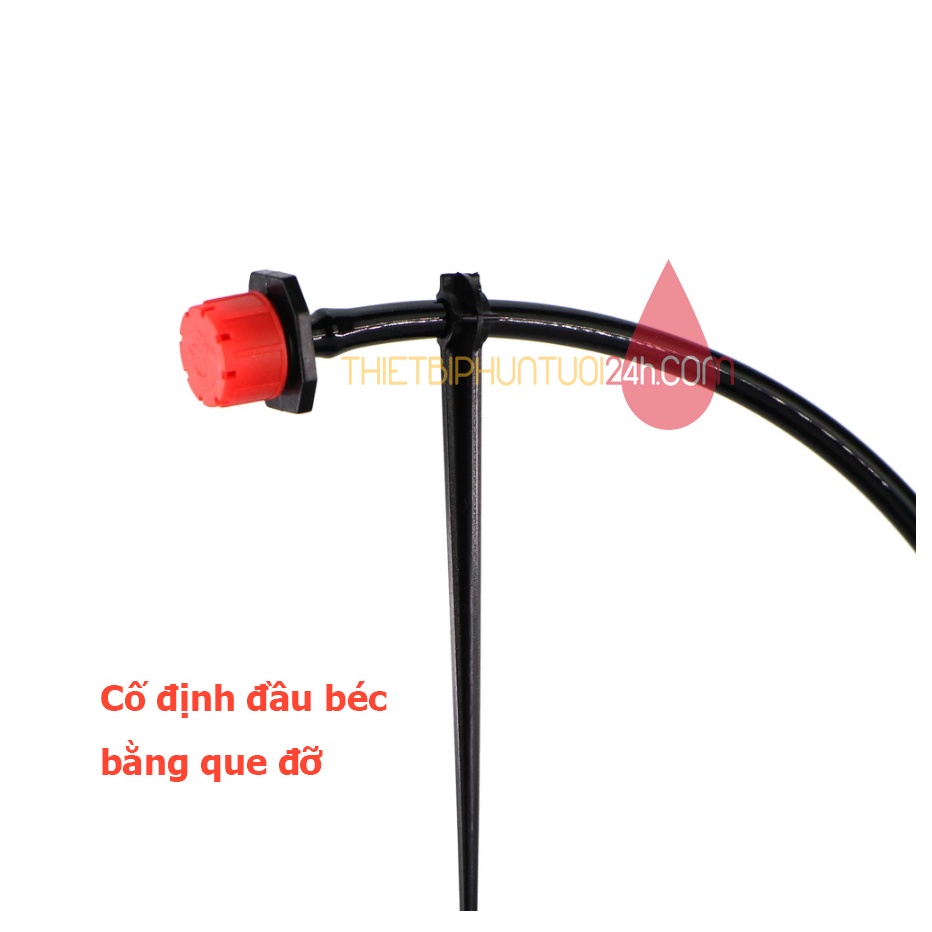 Trọn bộ tưới nhỏ giọt 20 béc 8 tia cho vườn cây vườn rau chậu cây cảnh không cần máy bơm lắp trực tiếp vòi - MHL