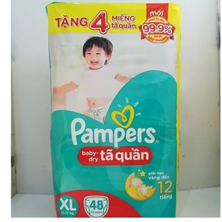 TẢ BỈM PAMPER QUẦN XL48+ 4