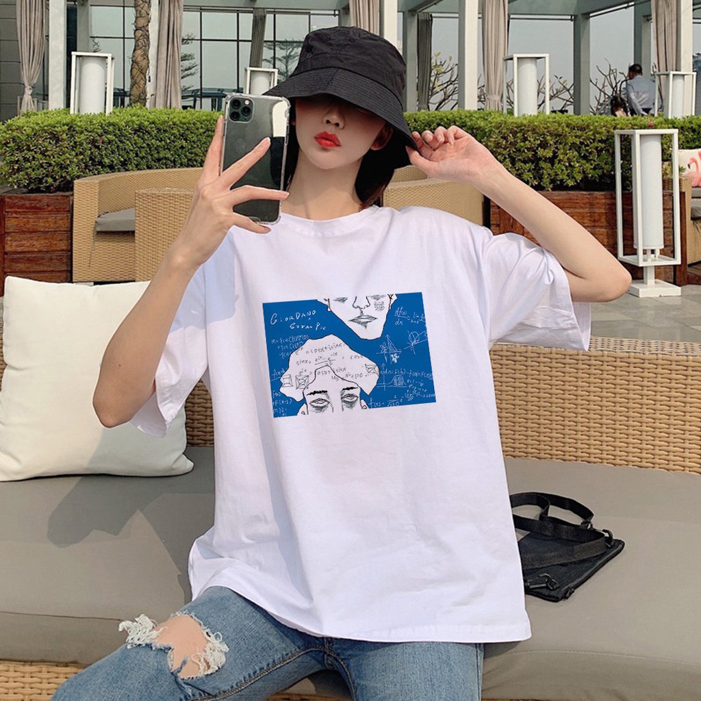 Áo Thun Tay Lỡ In Nhiệt Đồ Thị Toán Học form Unisex nam nữ phong cách Ulzzang - ATIN58 | BigBuy360 - bigbuy360.vn