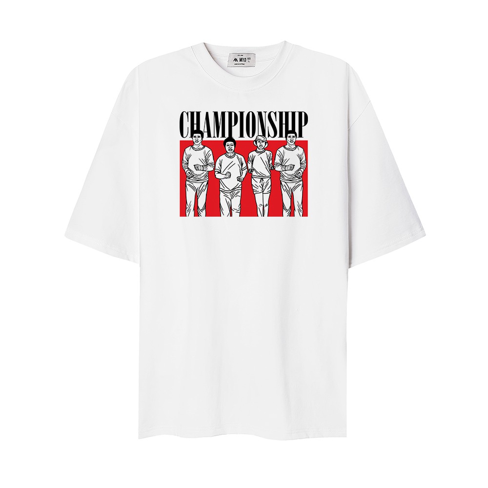 Áo Thun Nam Hàng Hiệu MYO Vải Cotton In Hình Champion Ship 2691