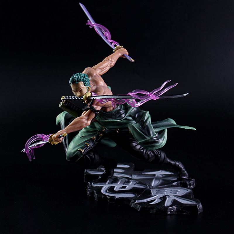 Mô hình nhân vật zoro mái nhà tam thế giới full box