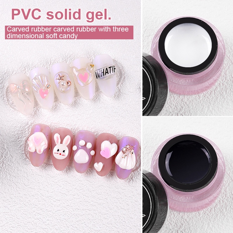 Gel đất sét ANNIES tạo hình 3D mềm keo khắc mô hình móng tay nghệ thuật PVC 8ml