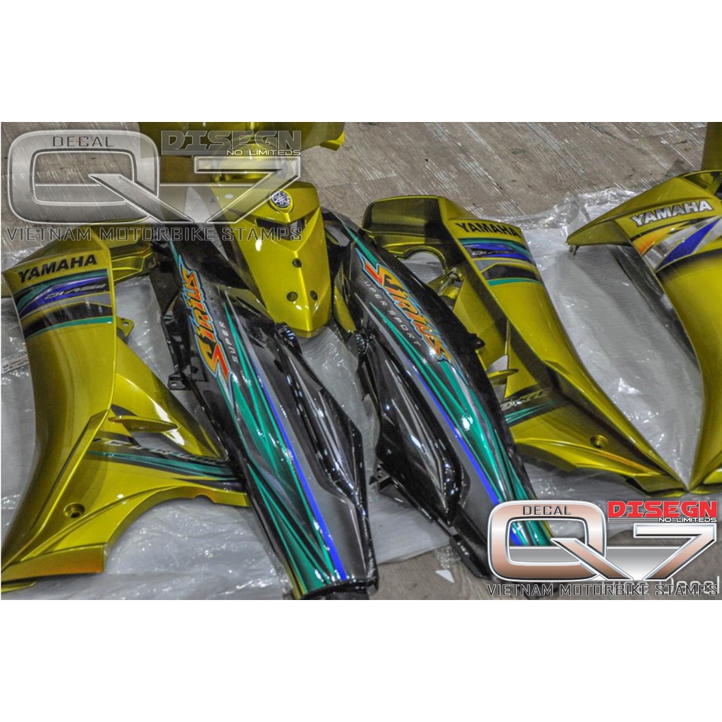 Tem Rời Sirius 110 vàng đen