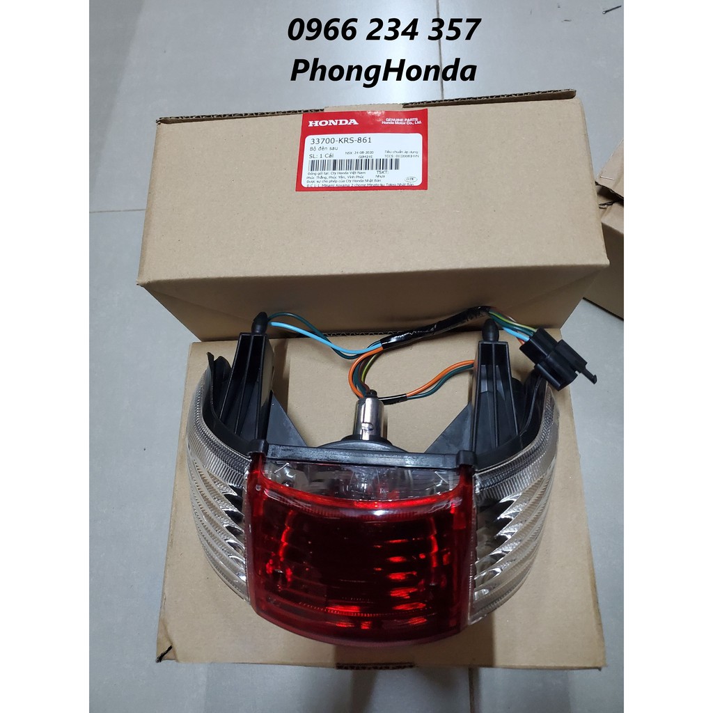 Bộ đèn lái, đèn hậu wave alpha đời đầu, wave ZX 2002 - 2005 chính hãng honda